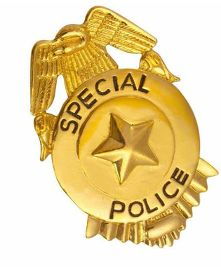  Badge de police or, fig. 1 