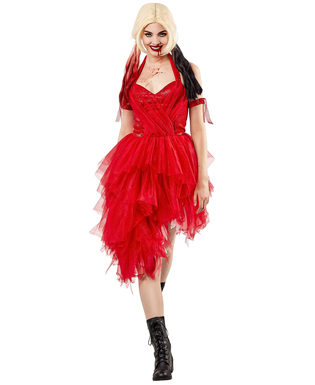  Robe rouge Harley Quinn™ femme - Suicide Squad 2™, fig. 3 