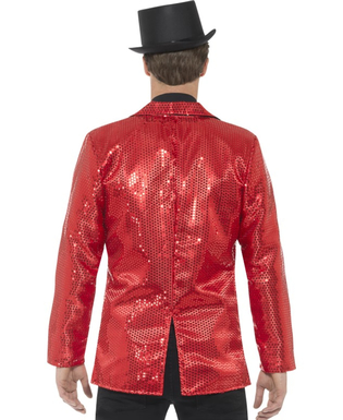  Disco-Jacke für Herren mit Pailletten in rot, fig. 3 