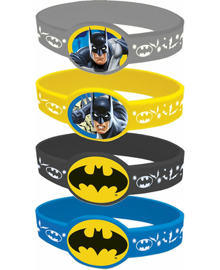  4 elastische Armbänder Batman™, fig. 1 