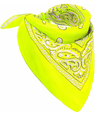  Bandana jaune fluo adulte, fig. 1 