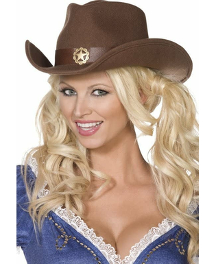  Chapeau cowboy sheriff adulte, fig. 1 