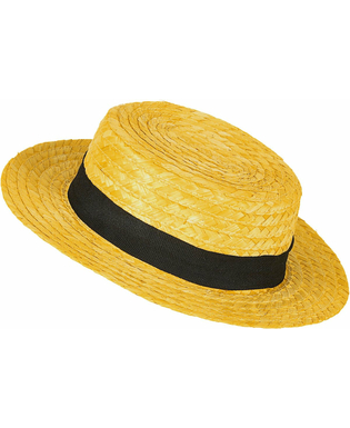  Chapeau paille canotier jaune, fig. 1 