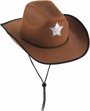  Chapeau sheriff marron pour enfant, fig. 1 