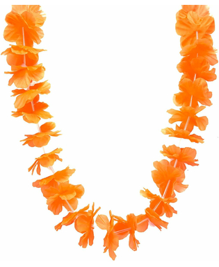  Orangefarbene Hawaii Blumen-Kette, fig. 1 