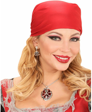  Collier pierre précieuse rouge pirate femme, fig. 1 