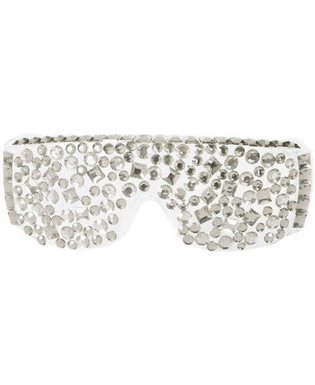  Lunettes disco à sequins en blanc et argenté, fig. 1 