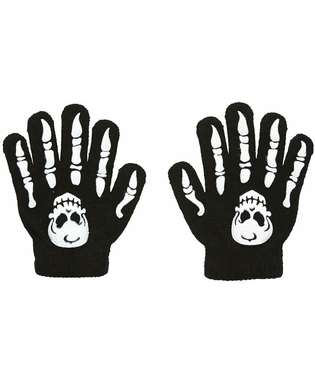  Halloween Handschuhe mit Knochenmotiv für Kinder, fig. 1 