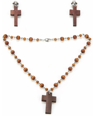  Kit collier et boucles d'oreilles religieuse femme, fig. 1 