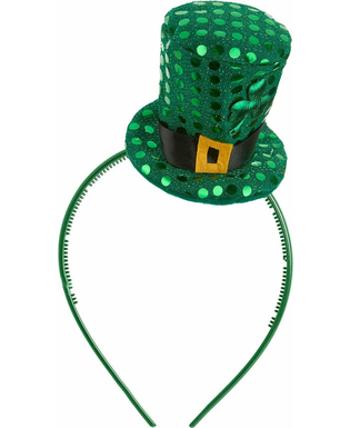  Mini chapeau haut de forme à sequins St Patrick adulte, fig. 1 