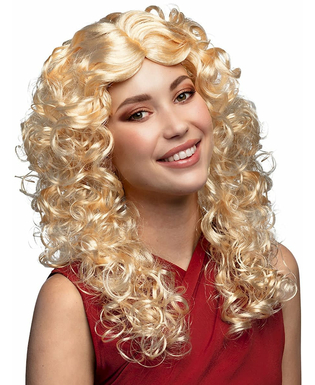  Blonde Locken-Perücke für Damen, fig. 1 