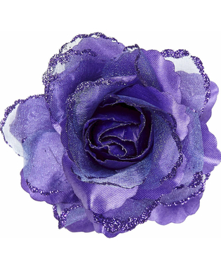  Rose violette pour cheveux femme, fig. 1 