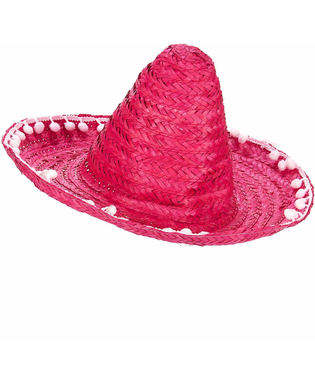  Pinker Sombrero mit Bommeln für Erwachsene, fig. 1 