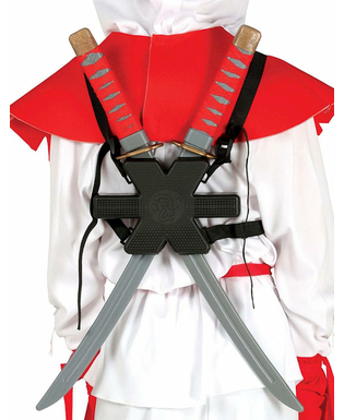  Ninjaschwerter Ninja-Accessoire 55cm grau-rot, fig. 1 