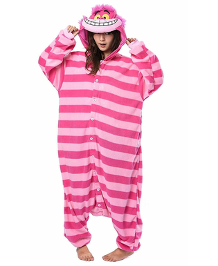  Combinaison Kigurumi chat du Cheshire Alice au pays des Merveilles adulte, fig. 1 