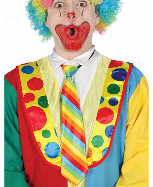  Clown-Krawatte Kostüm-Accessoire für Fasching bunt, fig. 1 