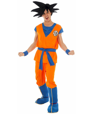  Son Goku-Herrenkostüm Lizenz von Dragonball Z™ orange, fig. 1 