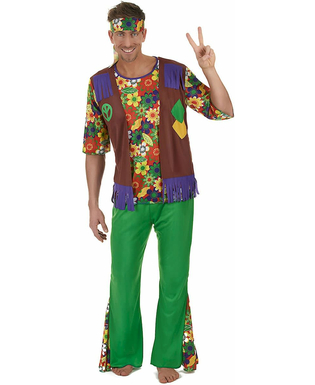  Déguisement Hippie flower power homme, fig. 1 