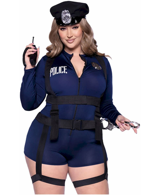  Sexy Polizistin Damenkostüm Plus Size Blau, fig. 1 