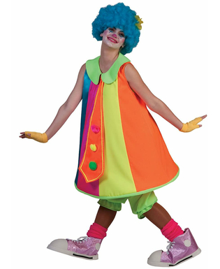  Buntes Clownfrau Kostüm für Damen, fig. 1 