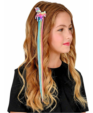  Mèche multicolore avec licorne à sequins pour cheveux, fig. 1 