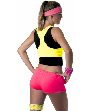  Neonpinke Mini Shorts für Damen, fig. 1 