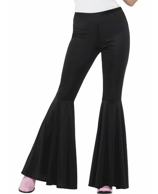  Pantalon disco noir pattes d'élephant femme, fig. 1 