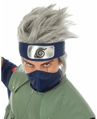  Perruque Kakashi Hatake Naruto adulte, fig. 1 