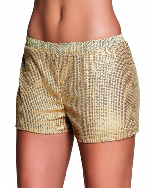  Pailletten-Shorts für Damen gold, fig. 1 