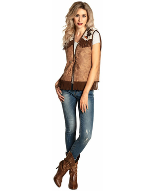  Veste western marron clair femme, fig. 1 