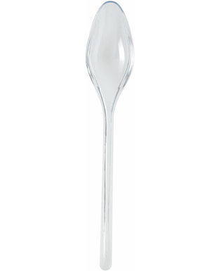  20 Dessertlöffel aus Kunststoff transparent 14 cm, fig. 1 