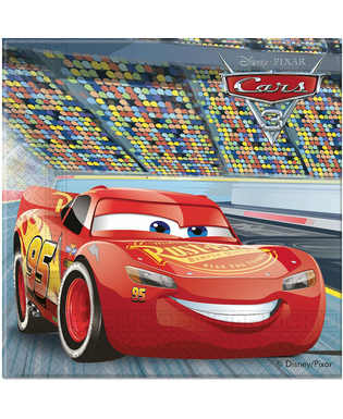  20 Serviettes en papier Flash McQueen Cars 3 33 x 33 cm, fig. 1 