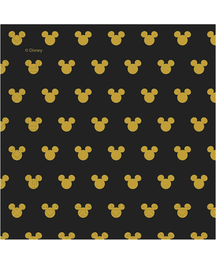  20 Serviettes en papier Mickey Gold 33 x 33 cm, fig. 1 