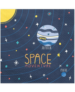  20 Serviettes en papier space adventure 33 x 33 cm, fig. 1 