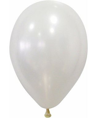  50 Luftballons - metallic weiß, fig. 1 