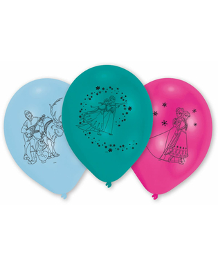  10 Ballons latex La Reine des Neiges, fig. 1 