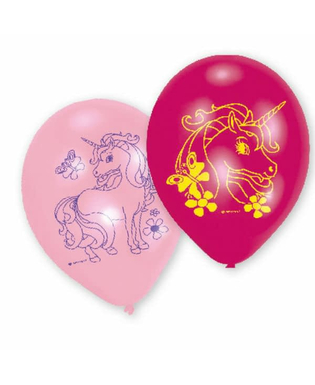  6 Einhorn Ballons Latex, fig. 1 