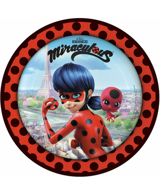  Ladybug™-Pappteller Zubehör Kindergeburtstag 8 Stück mit Motiv bunt 23cm, fig. 1 