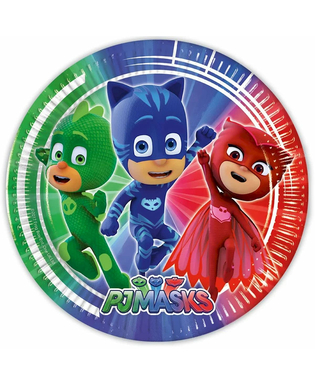  8 Pappteller PJ Masks™ 23 cm, fig. 1 