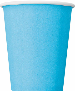  8 pastellblaue Pappbecher 270 ml, fig. 1 