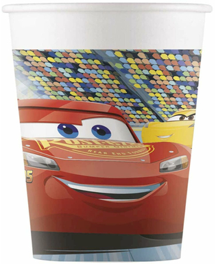  Cars3™-Trinkbecher Tischzubehör 8 Stück bunt 200ml, fig. 1 