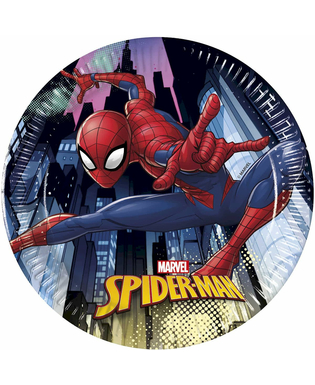  Spider Man™-Pappteller Tischzubehör für Kinder 8 Stück bunt 20cm, fig. 1 