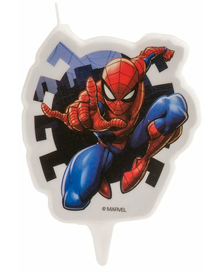  Bougie anniversaire Spiderman 7,5 cm, fig. 1 