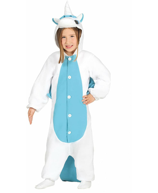  Einhorn Kostüm weiß-blau für Kinder, fig. 1 