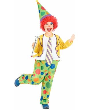  Humorvolles Clowns-Kostüm für Kinder bunt, fig. 1 