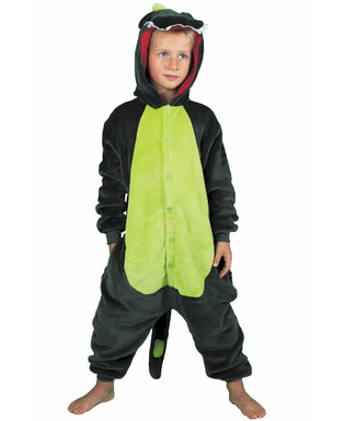  Déguisement combinaison dino vert enfant, fig. 1 