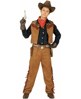  Déguisement cowboy du Far West garçon, fig. 1 