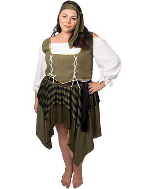  Plus Size Piratenkostüm für Damen grün, fig. 1 