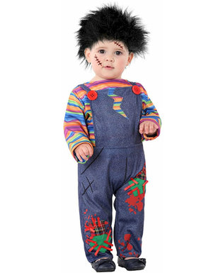  Kleine Horror-Puppe Kostüm für Kleinkinder Halloween bunt, fig. 1 