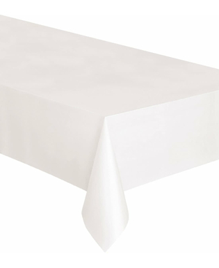  Nappe rectangulaire en plastique blanche 137 x 274 cm, fig. 1 